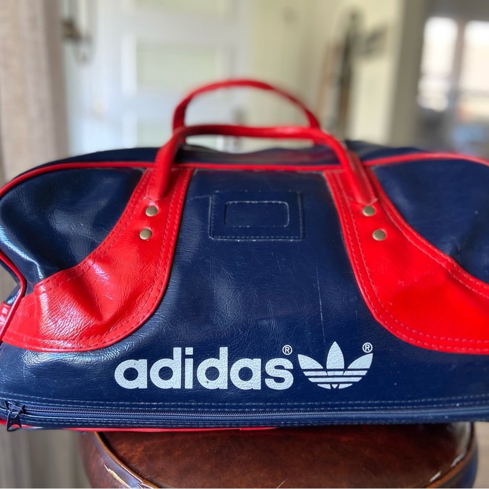Vintage Adidas Duffle Bag circa 1975, Retro Gym Bag